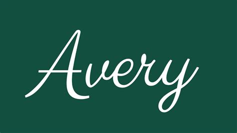 How to Write Avery in Cursive: An Artistic Journey into Script Fonts