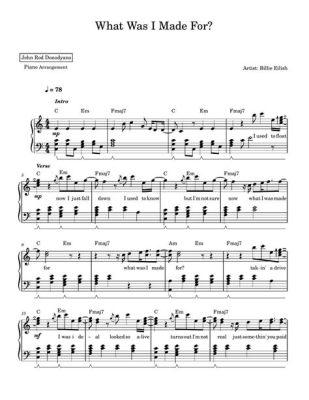 what was i made for piano sheet music how does the human spirit find its voice through art?